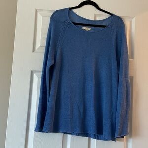 Eileen Fisher Blue Linen Sweater